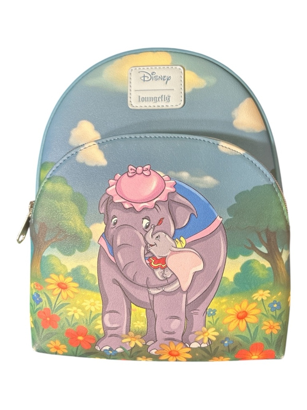 Loungefly Dumbo Floral Kids Backpack - Blue, Pink, Purple